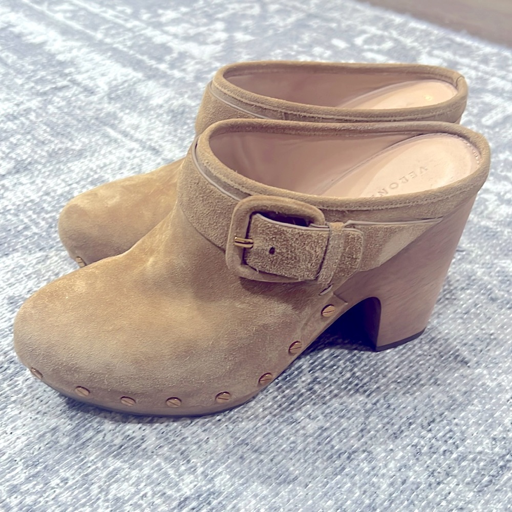 Veronica Beard Dayce Mule - Size 8 - Taupe